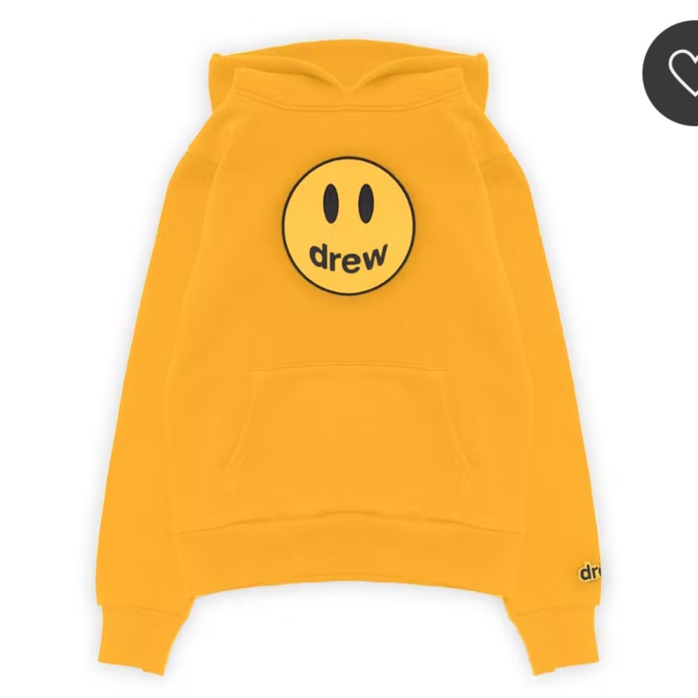 Drew House - Drew Mascot Hoodie - Golden Yellow - Justin Bieber - NWT